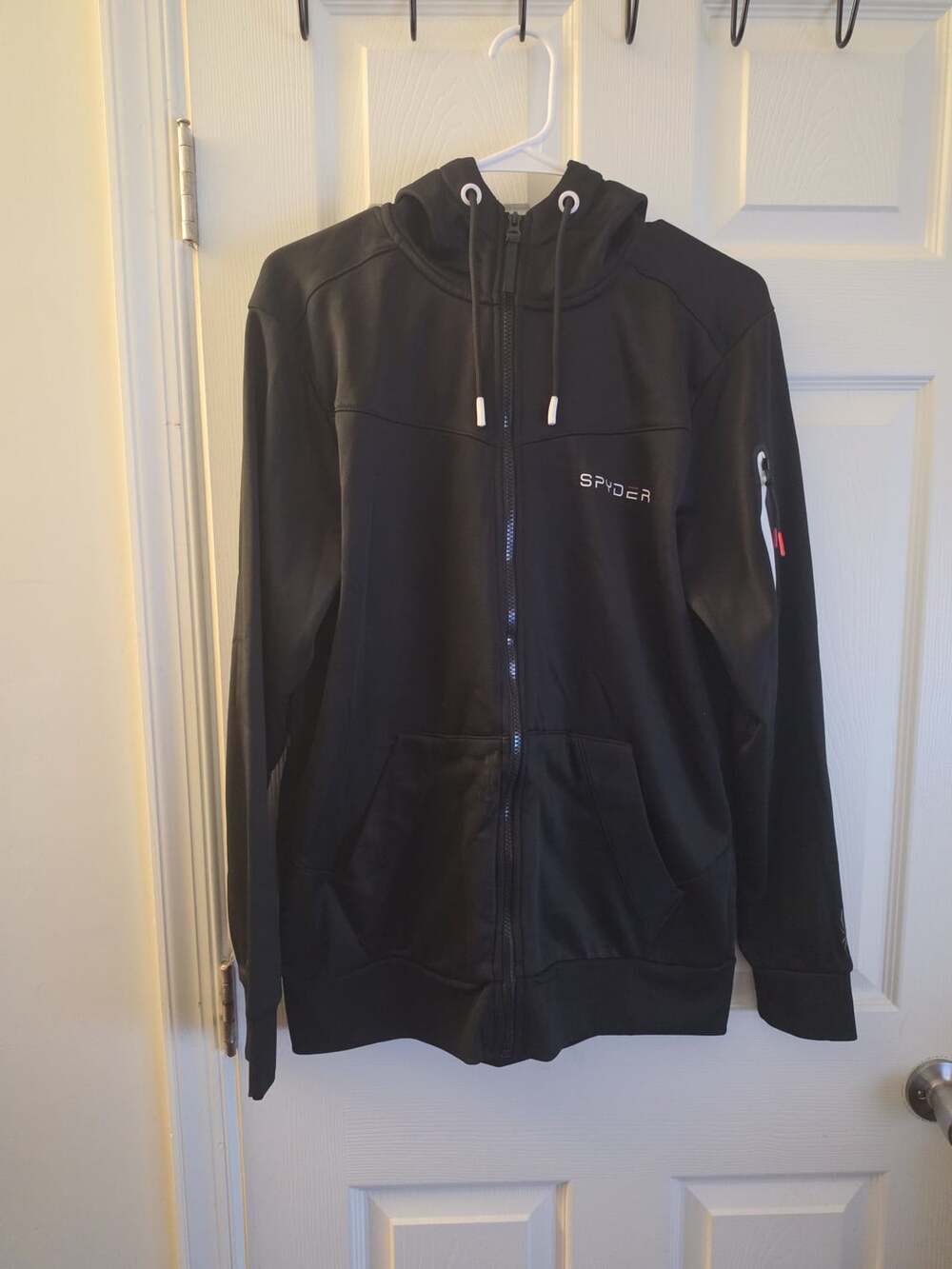 Spyder Men's Black Athletic Hoodie Full Zip